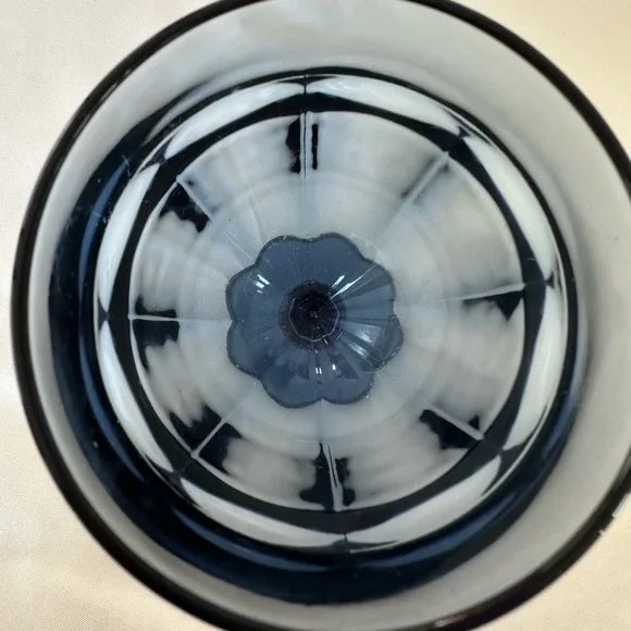 Vintage MCM Libbey Duratuff Dusky Blue Goblet - Picture 3 of 4